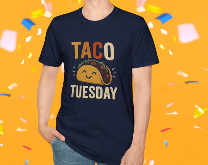 Taco Tuesday T-Shirt, Fun Food Tee, Unisex Graphic Shirt, Taco Lover Gift, Casual Wear for Foodies, Taco Night Shirt
