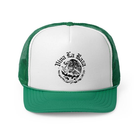 Viva La Raza Trucker Cap: Chicano Eagle Cactus, Mexican Pride Snapback