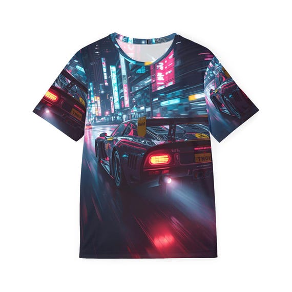 Men's Racing Graphic Jersey Tee, Car Lovers Gift