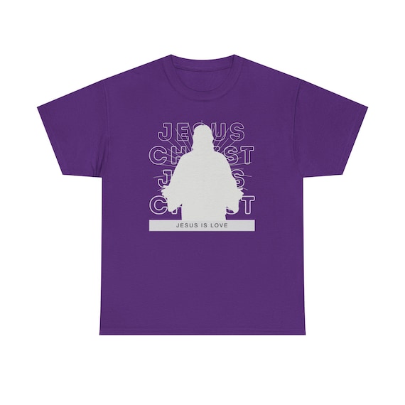 Jesus Christ silhouette T-Shirt | Jesus Is Love, Christian faith tee