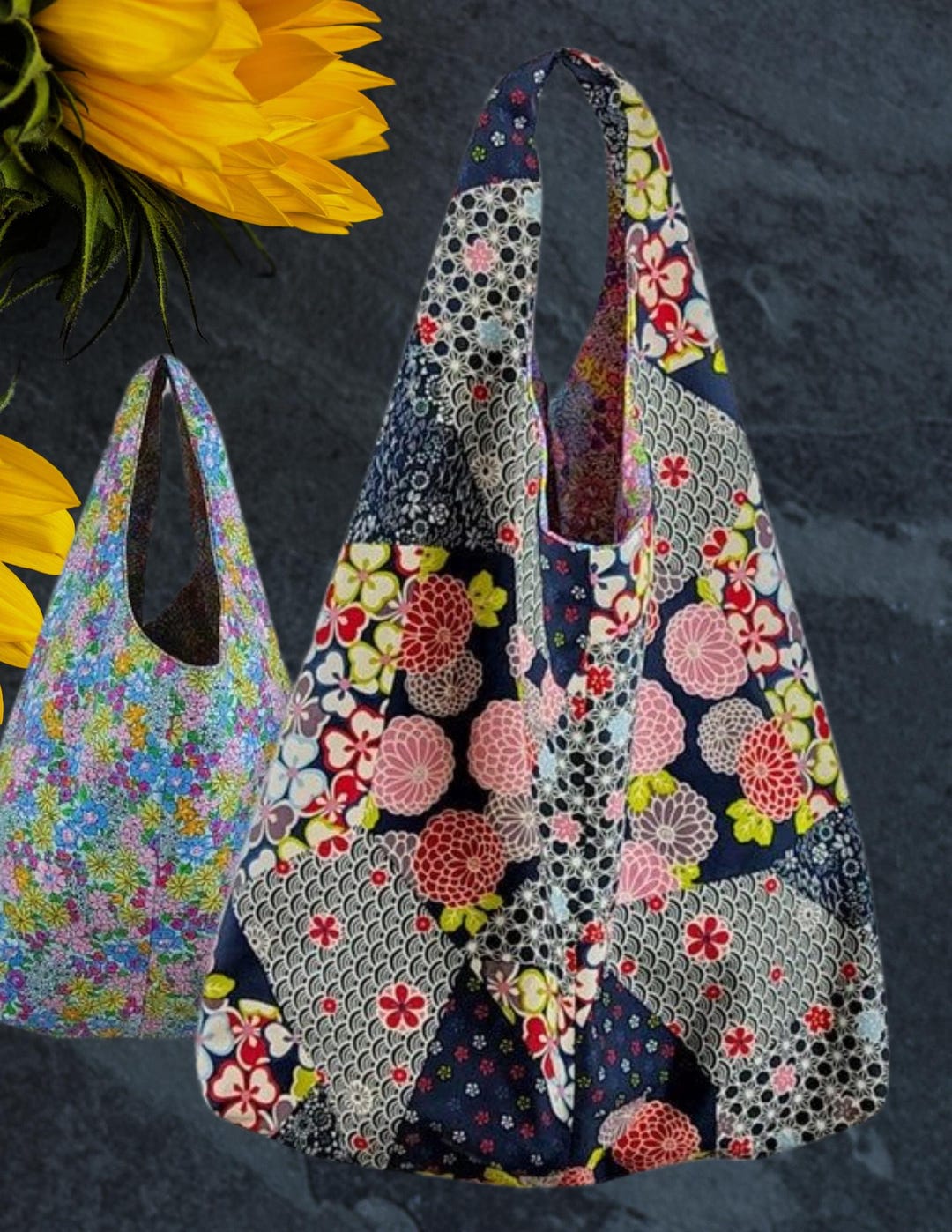 3 Sizes Reversible Tote Bag Pattern PDF File Instant Download Shopping ...