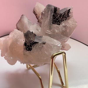 Apophyllite and Stilbite Crystal on Calcite
