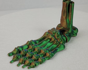 Left and Right HALLOWEEN Articulated SKELETON FEET - Spooky Season Modeled Décor