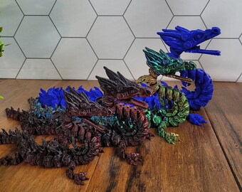 Flexible Fire Breathing MECH Dragon | Desk Toys | Gift ideas | FlexiFactory | 3D Printed DRAGON | Articulated