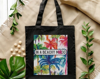 Hawaii beach bag, palm tree beach bag, gift for beach lovers.