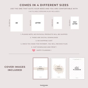 Printable Goal Planner Bundle, Daily, Weekly, Monthly, Quarterly ...