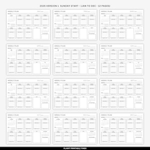 2025 2026 Weekly Planner Printable Landscape, Weekly to Do List ...