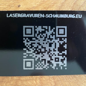 Cartes de visite en aluminium de haute qualité avec gravure de texte et/ou d'image personnalisée