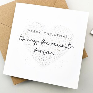 Weihnachtskarte für einen Freund, Grußkarte, Weihnachtskarte, Geschenk der Liebsten, süße Weihnachtskarte, Familienkarte, Liebling