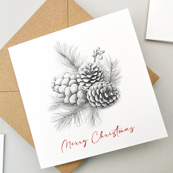 Christmas Card Designs Drawing