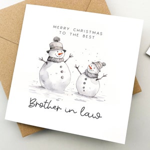 Biglietto di Natale per cognato, biglietto di auguri, biglietto di auguri, regalo per la persona amata, Natale, simpatico biglietto di Natale, biglietto di famiglia