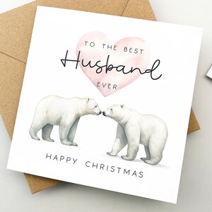 Biglietto di Natale per il marito, biglietto di auguri, biglietto di auguri, regalo per la persona amata, Natale, regalo di Natale per il marito, simpatico biglietto di Natale, maritino, cuore