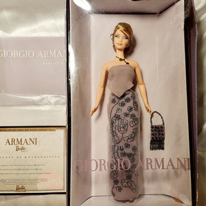 2003 Barbie Collector Giorgio Armani Designer Barbie Doll #B2521 Vintage Barbies Limited Edition Dolls Mattel vintage Barbie dolls