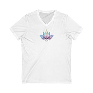 Lotus V-Neck Jersey T-Shirt