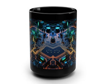 Colorful Circuit Board Mug | Tech Lover Gift | Computer Geek Coffee Cup | IT and Electronics Gift | Programmer Mug