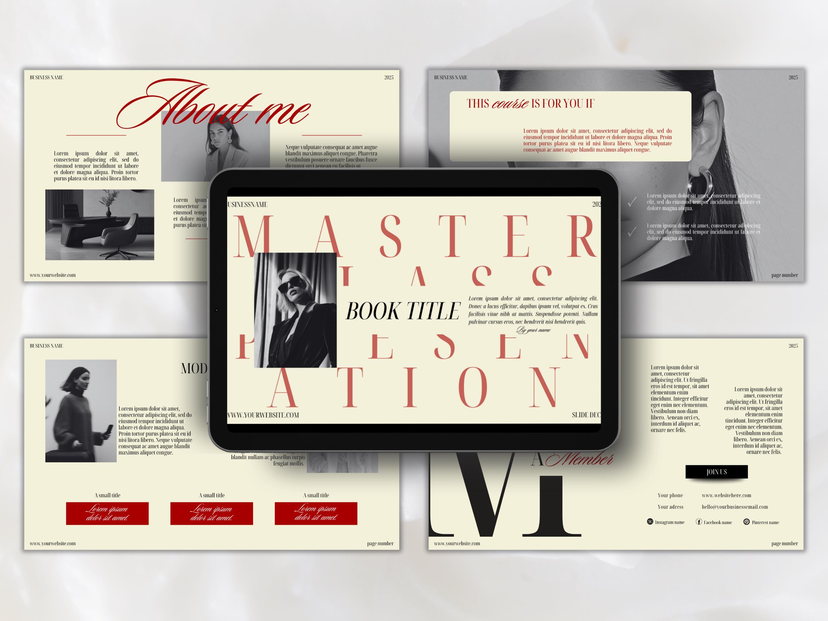 Canva Presentation Template for Coaches | Webinar & Masterclass Slide ...