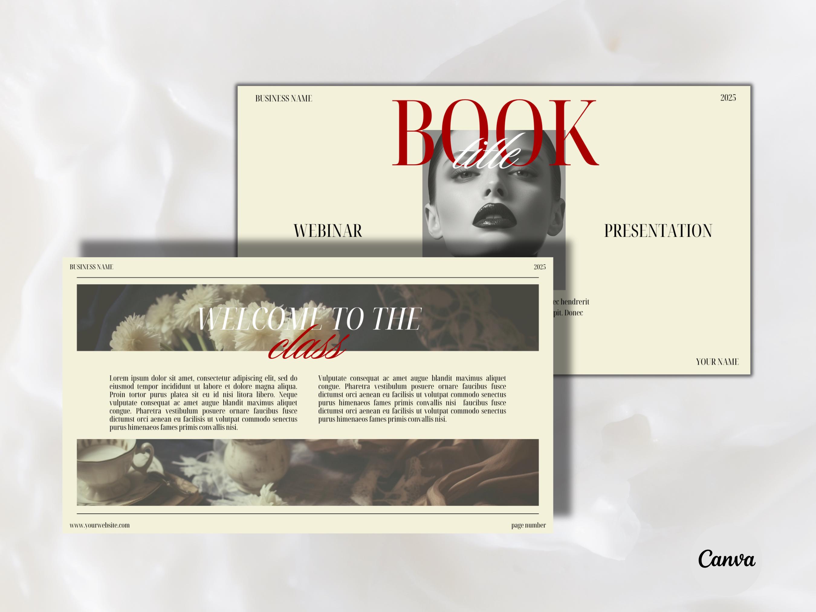 Canva Presentation Template for Coaches | Webinar & Masterclass Slide ...