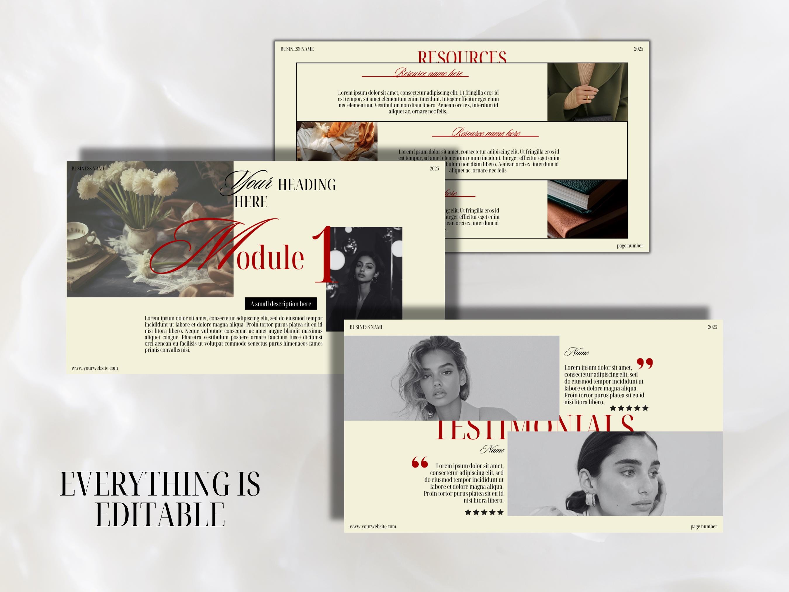 Canva Presentation Template for Coaches | Webinar & Masterclass Slide ...