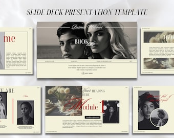 Canva Presentation Template for Coaches | Webinar & Masterclass Slide Deck | Editable Business Slides