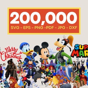 200,000+ Mega Svg Bundle Png Font Mega Bundle Whole Shop Svg Bundle Cartoon Svg Holiday Svg Christmas Svg Halloween Svg Fonts