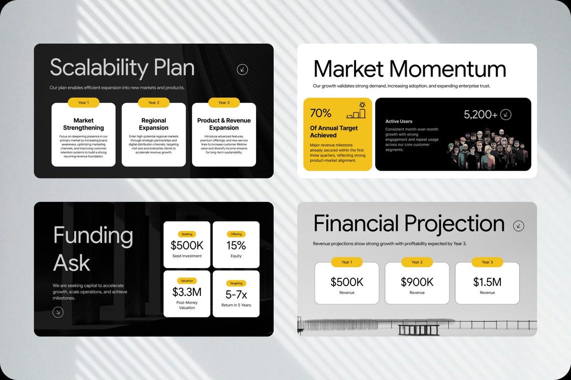 Startup Pitch Deck Fundraising Template | Canva Investor Presentation ...