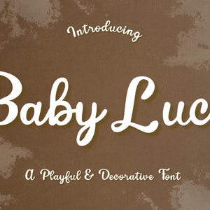 Baby Lucy Schrift | Handgezeichnete spielerische Display Schrift (OTF, TTF)
