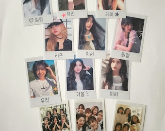 Stylish IVE Polaroid Photocards - Handmade Set Individual and All Members
