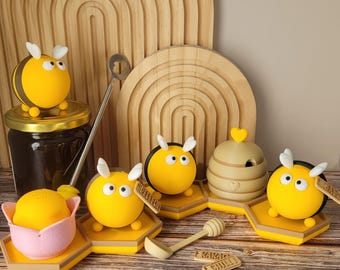 Salz- und Pfefferstreuer Hummel Horstie * Mitbringsel * 3ddruck * witziges Geschenk z.Bsp. zu Ostern oder zum Grillfest * verschiedene Sets