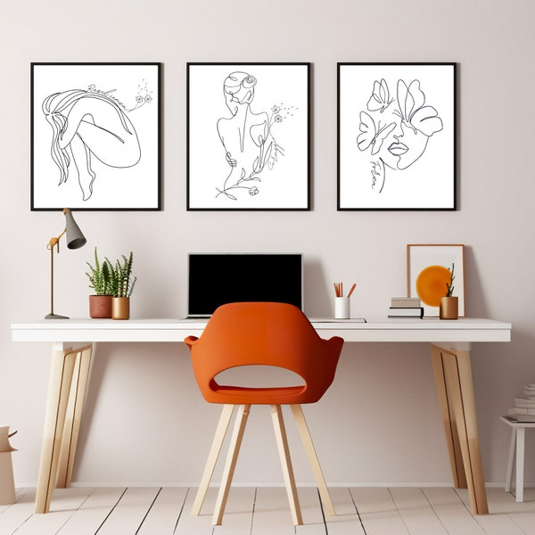 Trio Digital print, strong woman, printable wall art, wall decor, strength, downloadable prints, infertility, life coach