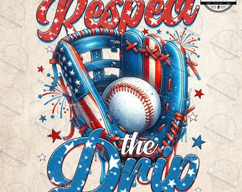 Baseball Drip Png, 4th Of July Baseball Png, Baseball Independence Png, Retro Baseball Png, Ice Cream Drip, Respect The Drip, Digital File