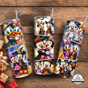Halloween Cartoon Mouse 20oz Tumbler Wrap Design, Mouse Cartoon Halloween Skinny Tumbler, Trick or Treat 20oz Tumbler png, Digital File