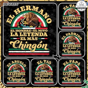 El Papa Mas Chingon PNG Bundle, Mexican Flag Papa Png, Papa Latino PNG, Spanish Dad Png, Dad Chicano PNG, Chingon Fathers Day, Digital File