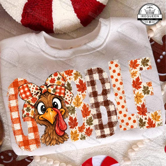 Gobble Png, Cute Thanksgiving Turkey Png, Thanksgiving Png, Family Thanksgiving Png, Fall Png, Turkey Png, Retro Thanksgiving, Digital File