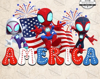 Hero Cartoon Fourth Of July Png, Cartoon Independence Day Png, 4th Of July Png, 4th of July America Png, Digital File