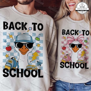 Back To School Png, First Day Of School Png, Back To School Boy Girl Png, School Goose Png, 1st Day Of School, Boy School Png, Digital File