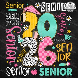 Coquette Senior 2026 Png, Class of 2026 Png, Preppy Senior Mom Png, Preppy Graduation High School Png, Girly Lace Senior Shirt, Digital File