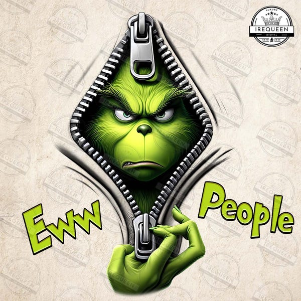 Feeling Extra Grincy Today PNG, Christmas Png, Retro Christmas Png