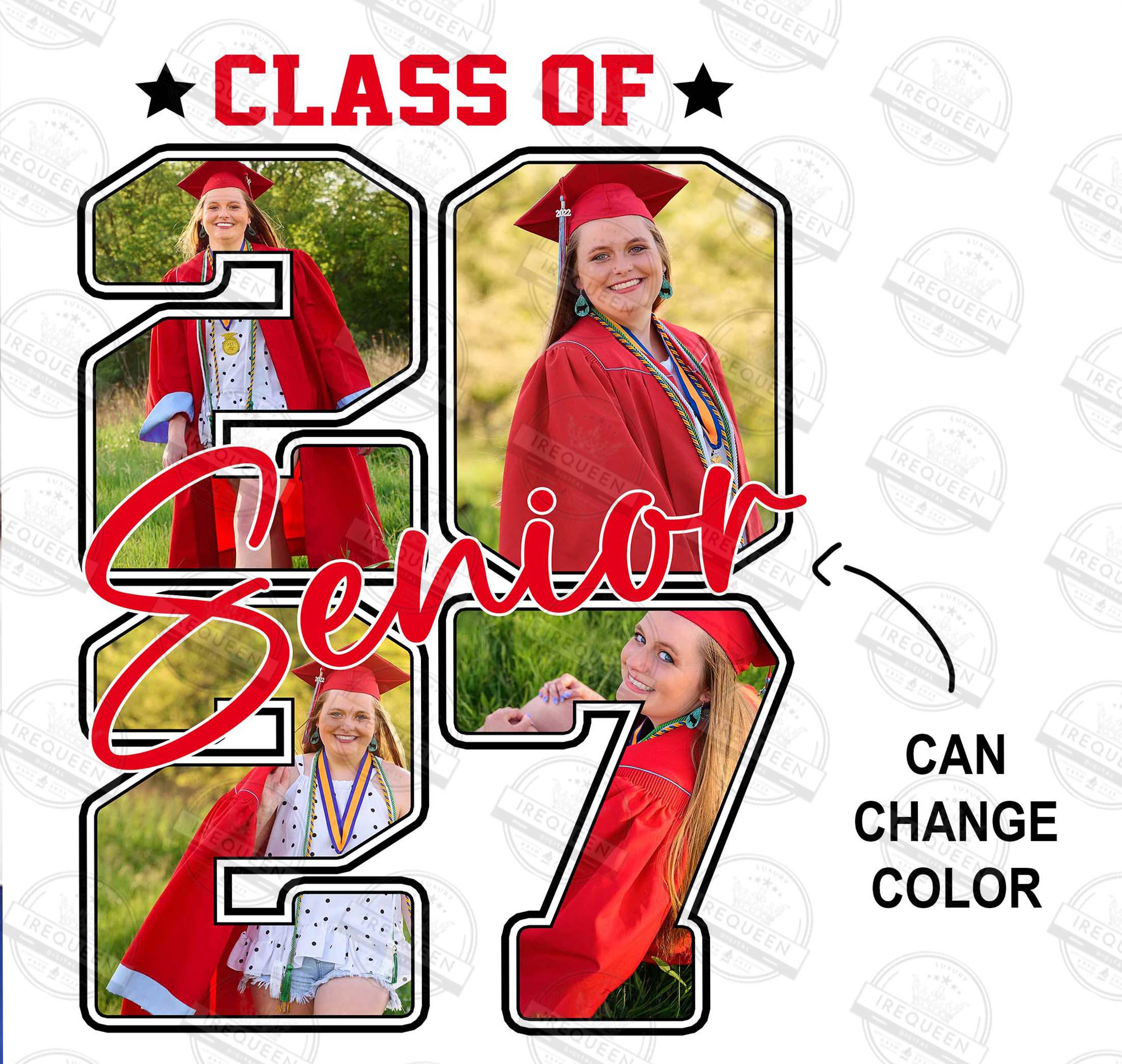 Class of 2027 Canva Template, Senior 2027 Canva Photo Editable, Senior ...