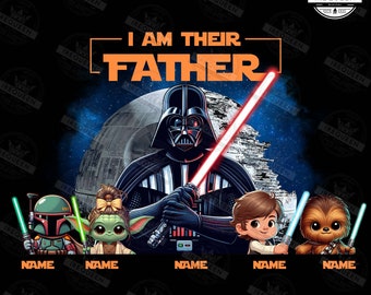 Customize Movie I’m Their Father Png Bundle, Dad And Baby Png, Fathers Day Png, Cartoon The Best Team Ever Png, Superhero Png, Digital File