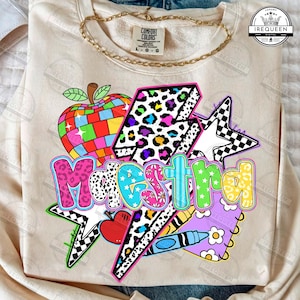 Preppy Maestra Png, Last Day Of School Png, Teacher Summer Png, Teacher Life Png, Teacher Appreciation Gift, Teacher Checkered, Digital File