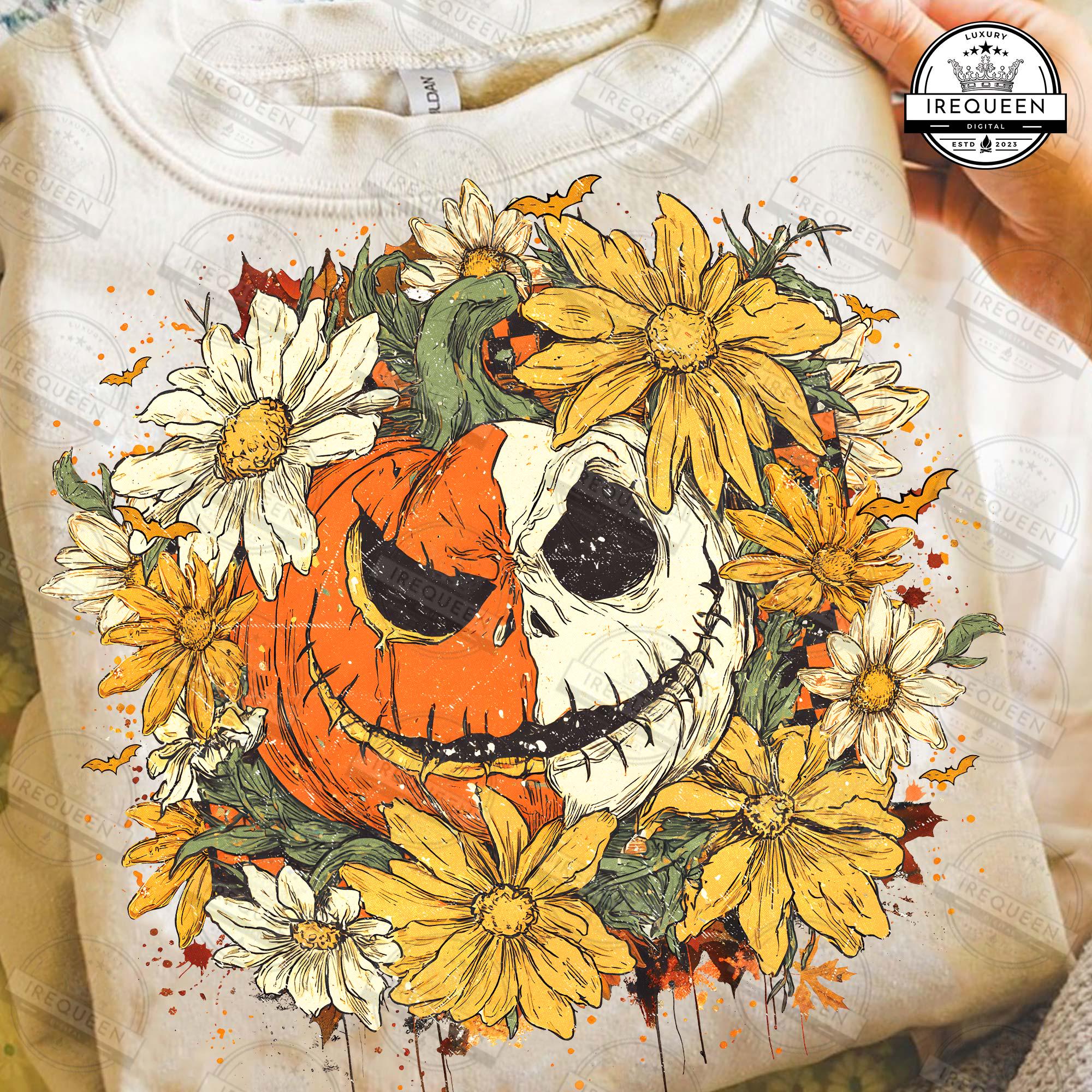 Halloween Nightmare Foloral Png, Preppy Coquette Png, Spooky Vibes Png, Horror Halloween Png, Halloween Png, Spooky Season Png, Digital File