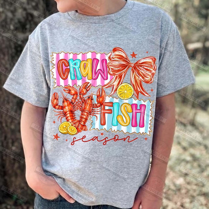 Crawfish Season Png, Preppy PNG, Crawfish Png, Crawfish Preppy png, Preppy png, Crawfish png, Crawfish, Coquette Bow Png. Digital File image 5