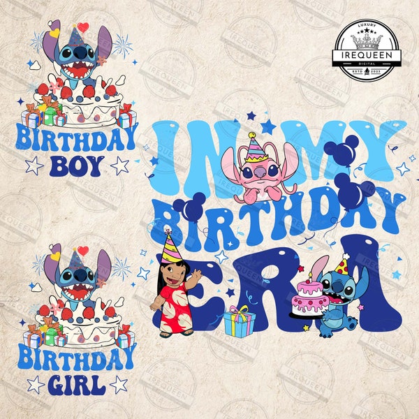 In My Birthday Era Png, Cartoon Birthday Boy Png, Birthday Girl Png, Kids Birthday Png, Cartoon Birthday Png, Birthday Gift , Digital File
