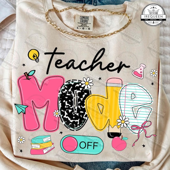 Teacher Mode Off Png, Last Day Of School Coquette, Pink Dalmatian Bow Teacher Png, School Gift, Pencil With Bow Elementary, Digital File