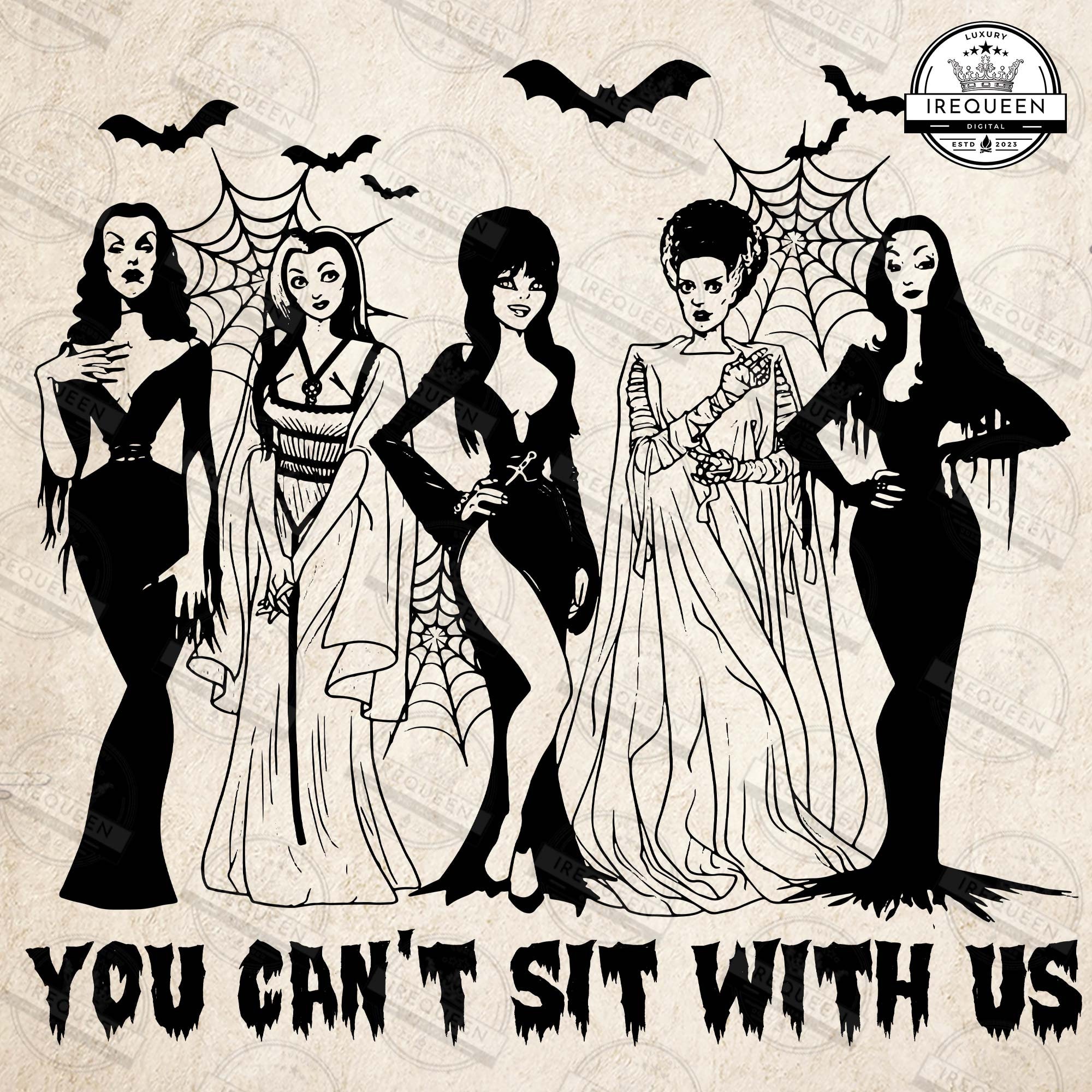 You Can Sit With Us Svg, The Witches Halloween Svg, Halloween Character Cut File Svg, Horror Halloween, Bad Girls Halloween, Digital File