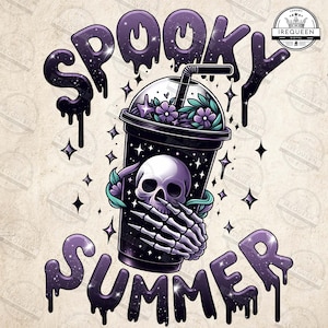 Spooky Summer PNG, Summer Vibes Skeleton Clipart, Coffee Lover, Coffee Snarky Skeleton, Funny Summer Shirt Png, Digital File
