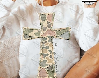Patchwork Cross Png, Inspired Quilted Bunny Png, Coquette Easter Cross Png, Grandma Core Patchwork Png, Camo Cross Png, Digital File