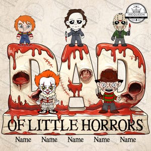 Personalisierter Vatertag Horror Png, Horror Charaktere Film Png, Benutzerdefinierter Vater der kleinen Horrors Png, Film Papa des kleinen Horrors, digitale Datei