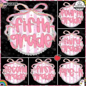 Preppy Back to School Floral Bundle, First Day Of School, First/Second/Third Grade Design, School Bundle Png,Preppy School Png, Digital File