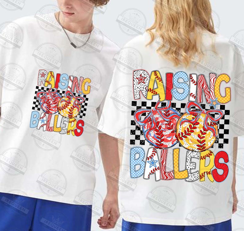 Retro Raising Ballers Png, Baseball Softball Mom Png, Sports Mama Png ...